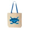 Natural Tote with Contrast-Color Handles Thumbnail