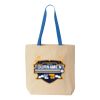 Natural Tote with Contrast-Color Handles Thumbnail