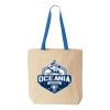 Natural Tote with Contrast-Color Handles Thumbnail