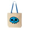 Natural Tote with Contrast-Color Handles Thumbnail