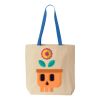 Natural Tote with Contrast-Color Handles Thumbnail