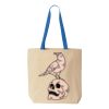 Natural Tote with Contrast-Color Handles Thumbnail