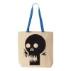 Natural Tote with Contrast-Color Handles Thumbnail