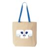 Natural Tote with Contrast-Color Handles Thumbnail