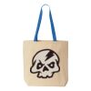 Natural Tote with Contrast-Color Handles Thumbnail