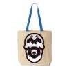 Natural Tote with Contrast-Color Handles Thumbnail