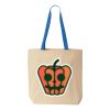Natural Tote with Contrast-Color Handles Thumbnail
