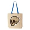 Natural Tote with Contrast-Color Handles Thumbnail