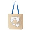 Natural Tote with Contrast-Color Handles Thumbnail