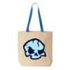 Natural Tote with Contrast-Color Handles Thumbnail