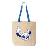 Natural Tote with Contrast-Color Handles Thumbnail