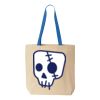 Natural Tote with Contrast-Color Handles Thumbnail