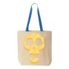 Natural Tote with Contrast-Color Handles Thumbnail
