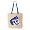 Natural Tote with Contrast-Color Handles Thumbnail
