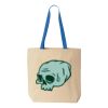 Natural Tote with Contrast-Color Handles Thumbnail