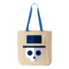 Natural Tote with Contrast-Color Handles Thumbnail