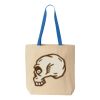 Natural Tote with Contrast-Color Handles Thumbnail