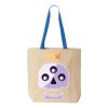 Natural Tote with Contrast-Color Handles Thumbnail