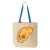 Natural Tote with Contrast-Color Handles Thumbnail