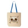 Natural Tote with Contrast-Color Handles Thumbnail