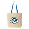 Natural Tote with Contrast-Color Handles Thumbnail