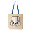Natural Tote with Contrast-Color Handles Thumbnail