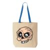 Natural Tote with Contrast-Color Handles Thumbnail