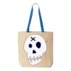 Natural Tote with Contrast-Color Handles Thumbnail
