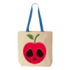 Natural Tote with Contrast-Color Handles Thumbnail