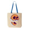 Natural Tote with Contrast-Color Handles Thumbnail