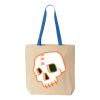 Natural Tote with Contrast-Color Handles Thumbnail