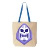 Natural Tote with Contrast-Color Handles Thumbnail