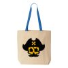 Natural Tote with Contrast-Color Handles Thumbnail