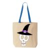 Natural Tote with Contrast-Color Handles Thumbnail