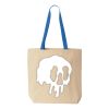 Natural Tote with Contrast-Color Handles Thumbnail
