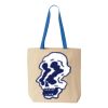 Natural Tote with Contrast-Color Handles Thumbnail