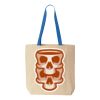 Natural Tote with Contrast-Color Handles Thumbnail