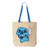 Natural Tote with Contrast-Color Handles Thumbnail