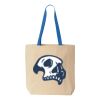Natural Tote with Contrast-Color Handles Thumbnail