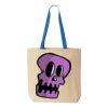 Natural Tote with Contrast-Color Handles Thumbnail