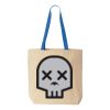Natural Tote with Contrast-Color Handles Thumbnail