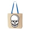 Natural Tote with Contrast-Color Handles Thumbnail