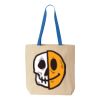 Natural Tote with Contrast-Color Handles Thumbnail