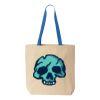 Natural Tote with Contrast-Color Handles Thumbnail