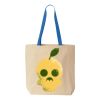 Natural Tote with Contrast-Color Handles Thumbnail