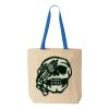 Natural Tote with Contrast-Color Handles Thumbnail