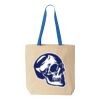 Natural Tote with Contrast-Color Handles Thumbnail