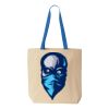 Natural Tote with Contrast-Color Handles Thumbnail