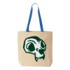 Natural Tote with Contrast-Color Handles Thumbnail