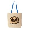 Natural Tote with Contrast-Color Handles Thumbnail